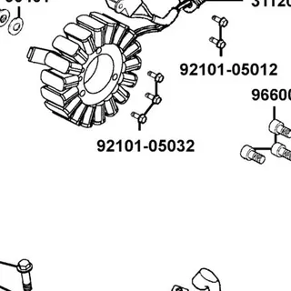 92101-05032-0G BOLT HEX 5*32 — diagram cutout