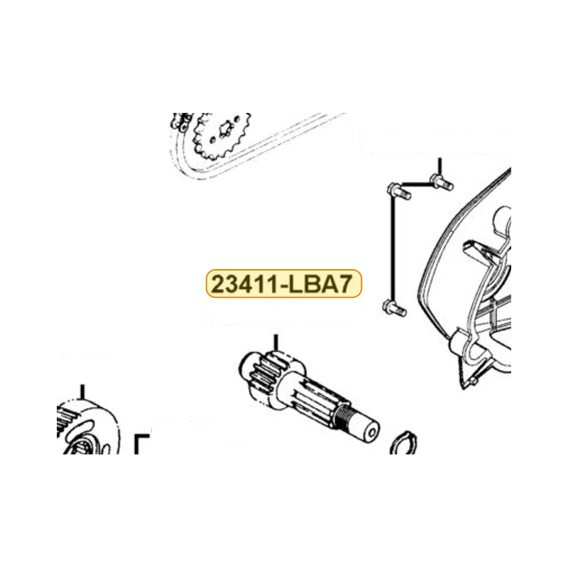 23411-LBA7-900 SHAFT DRIVE — diagram cutout