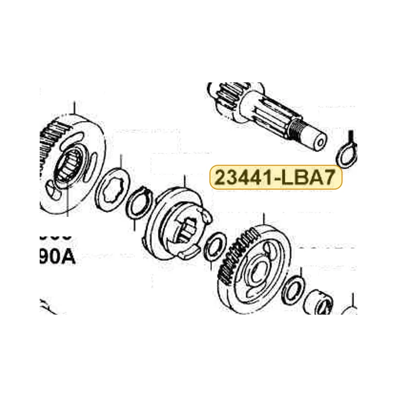 23441-LBA7-900 GEAR FORWARD — diagram cutout