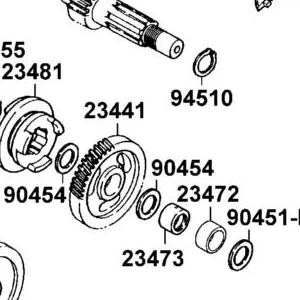 23441-PTA3-E00 GEAR FORWARD — diagram cutout