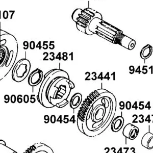 23481-LBA7-900 SHIFT MAIN — diagram cutout