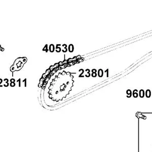 23801-LBA7-900 SPROCKET DRIVE 14T — diagram cutout