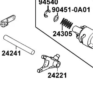 24221-PTA3-E00 FORK GEAR SHIFT — diagram cutout