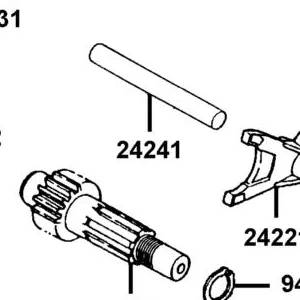 24241-KGB4-C00 SHAFT GEAR SHIFT FORK GUIDE — diagram cutout