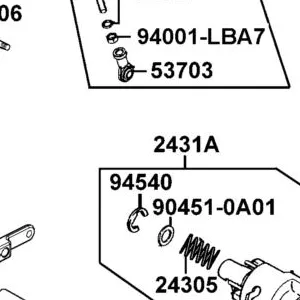2431A-LBA7-900 DRUM ASSY GEAR SHIFT — diagram cutout