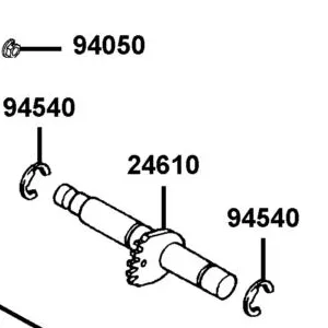 24610-LLB1-900 SPINDLE ASSY DRUM SHIFT — diagram cutout