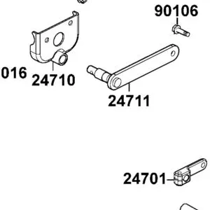 24711-LEC1-E00 SHAFT COMP CHANGE HANDLE — diagram cutout