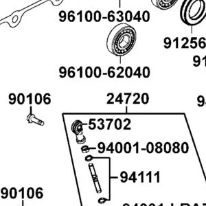 24720-LBA7-900 ROD ASSY CHANGE HANDLE — diagram cutout