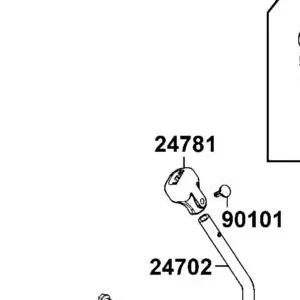 24781-LBA7-900 COVER CHANGE HANDLE — diagram cutout