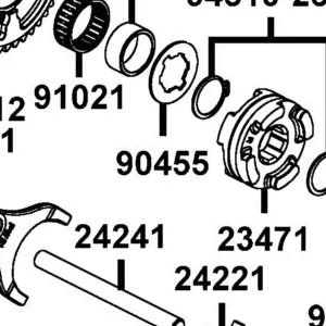 90455-LBA7-900 WASHER SPLINE 25MM — diagram cutout