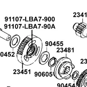 91107-LBA7-900 BRG NEEDLE 25*33*16 (NK25/16R) — diagram cutout