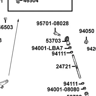 94001-LBA7-900 NUT HEX LH 8MM — diagram cutout