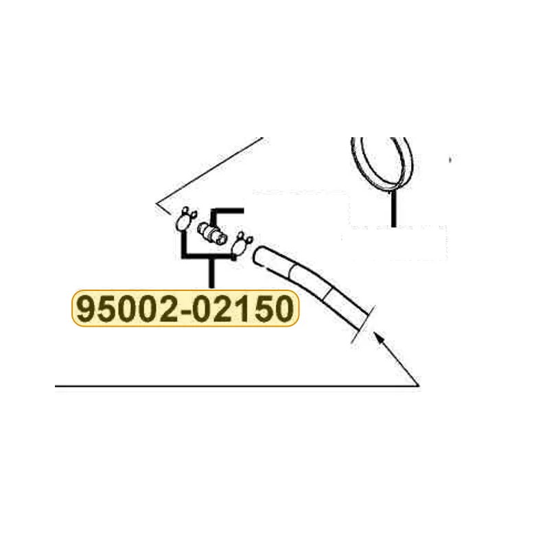 95002-02150 CLIP B14.5 TUBE — diagram cutout