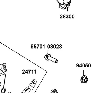 95701-08028-06 BOLT FLANGE 8*28 — diagram cutout