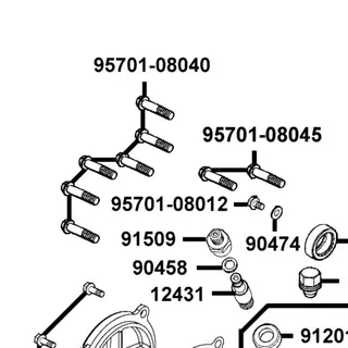 95701-08040-06 BOLT FLANGE 8X40 — diagram cutout