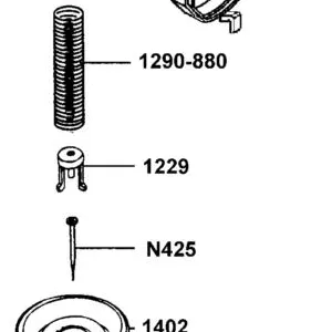 1229-800-7001 SPRING SEAT — diagram cutout