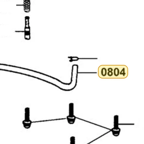 K785-190-0100 Rubber Pipe — diagram cutout