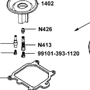 N413-03C00 NEEDLE JET HOLDER — diagram cutout