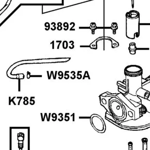 W9535-45000 TUBE CLIP — diagram cutout