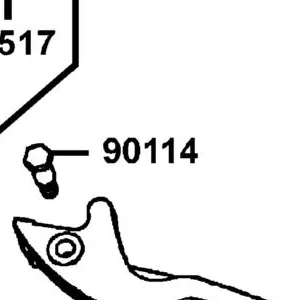 90114-1F66-007 BOLT HANDLE LEVER — diagram cutout