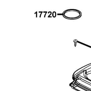 17720-LBA7-900 TRAY TANK COVER — diagram cutout