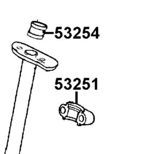 53254-LBA7-900 SLEEVE STEM — diagram cutout