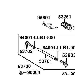 94001-LLB1-800 NUT HEX 10MM — diagram cutout