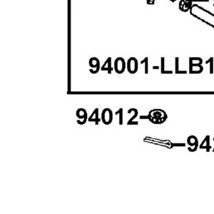 94012-LLB1-900 NUT CASTLE 10MM — diagram cutout