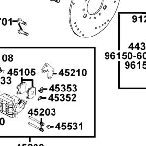 45210-LBA7-305 BRACKET L — diagram cutout