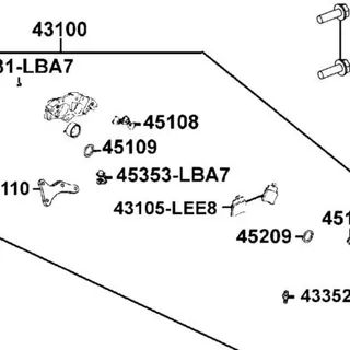 45353-LBA7-900 CAP BLEEDER — diagram cutout