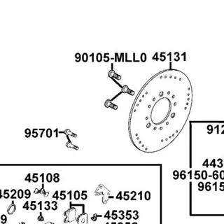 90105-MLL0-731 BOLT STEP HOLDER 8*24 — diagram cutout