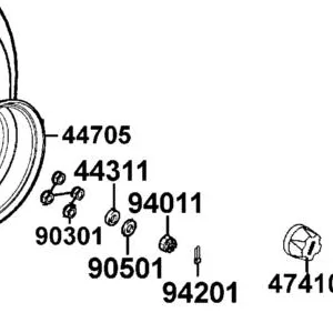 94011-LLB1-900 NUT FLANGE CASTLE 14MM — diagram cutout