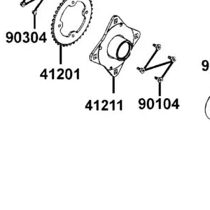 41211-LKC2-E00 HUB COMP SPROCKET — diagram cutout