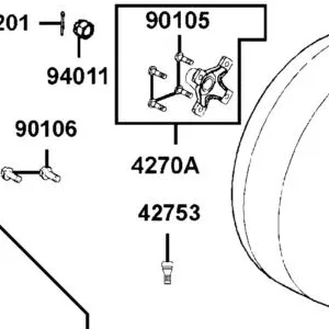 4270A-LBA7-900 CONNECTOR ASSY RR — diagram cutout