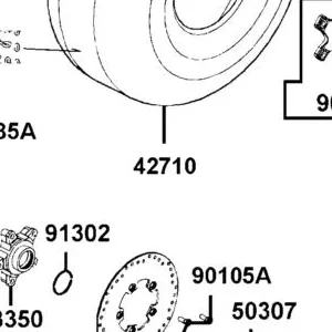42710-LBA7-90A TIRE ASSY RR AT20*11-9 6P TL /KENDA — diagram cutout