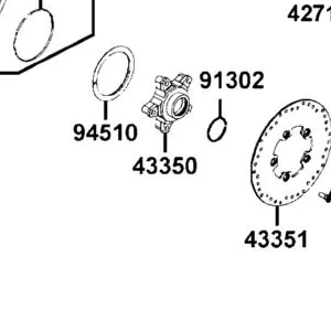 43350-LKC2-E00 HUB BRAKE DISK — diagram cutout