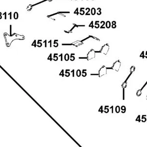 45105-KKC4-305 PAD SET — diagram cutout