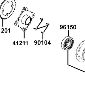 90104-LBA7-900 BOLT WELD 10*25 — diagram cutout