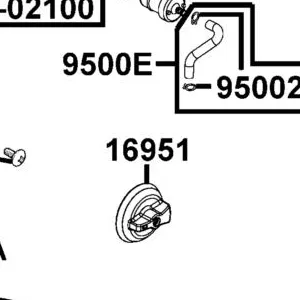 16951-LBA7-900 COVER FUEL COCK — diagram cutout