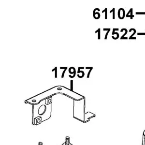 17957-LEC1-E00 STAY FUEL COCK & STRAINER — diagram cutout