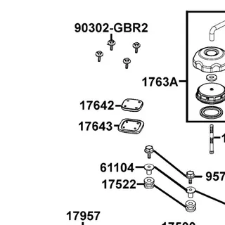 90302-GBR2-001 BOLT-WASH 5x16 — diagram cutout