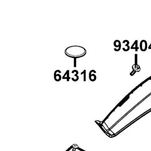 64316-KEB7-900-N1R PLUG FLOOR PANEL (Black) — diagram cutout