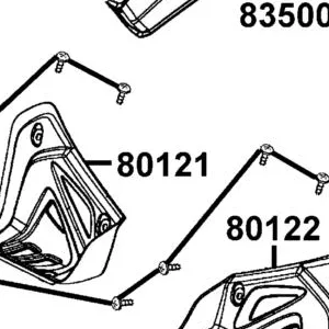 80121-LBA7-910-N1R MUDGUARD R FLOOR (Black) — diagram cutout
