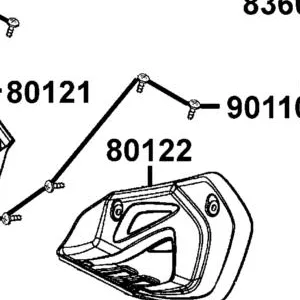 80122-LBA7-910-N1R MUDGUARD L FLOOR (Black) — diagram cutout