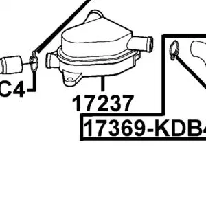 17237-KED9-900 OIL CATCH ASSY — diagram cutout