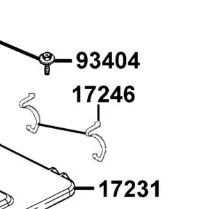 17246-LBA7-900 CLAMP AIR/C — diagram cutout