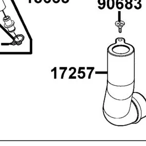 17257-LBA7-900 DUCT A AIR/C CASE — diagram cutout