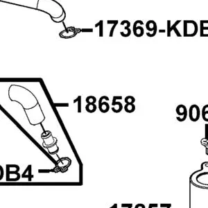 18658-KED9-900 TUBE C OIL CATCH — diagram cutout
