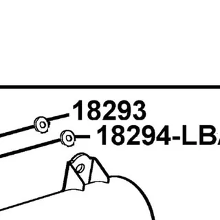 18293-LBA7-E00 RUBBER MUFFLER STAY — diagram cutout