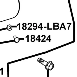 18424-LBA7-E00 COLLAR MUFF STAY — diagram cutout